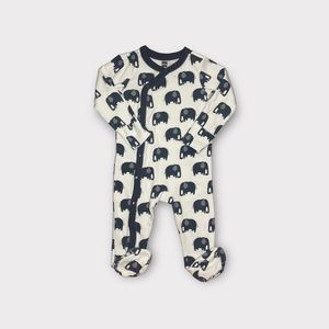 Tea Collection Elephant Pattern Footie Romper
